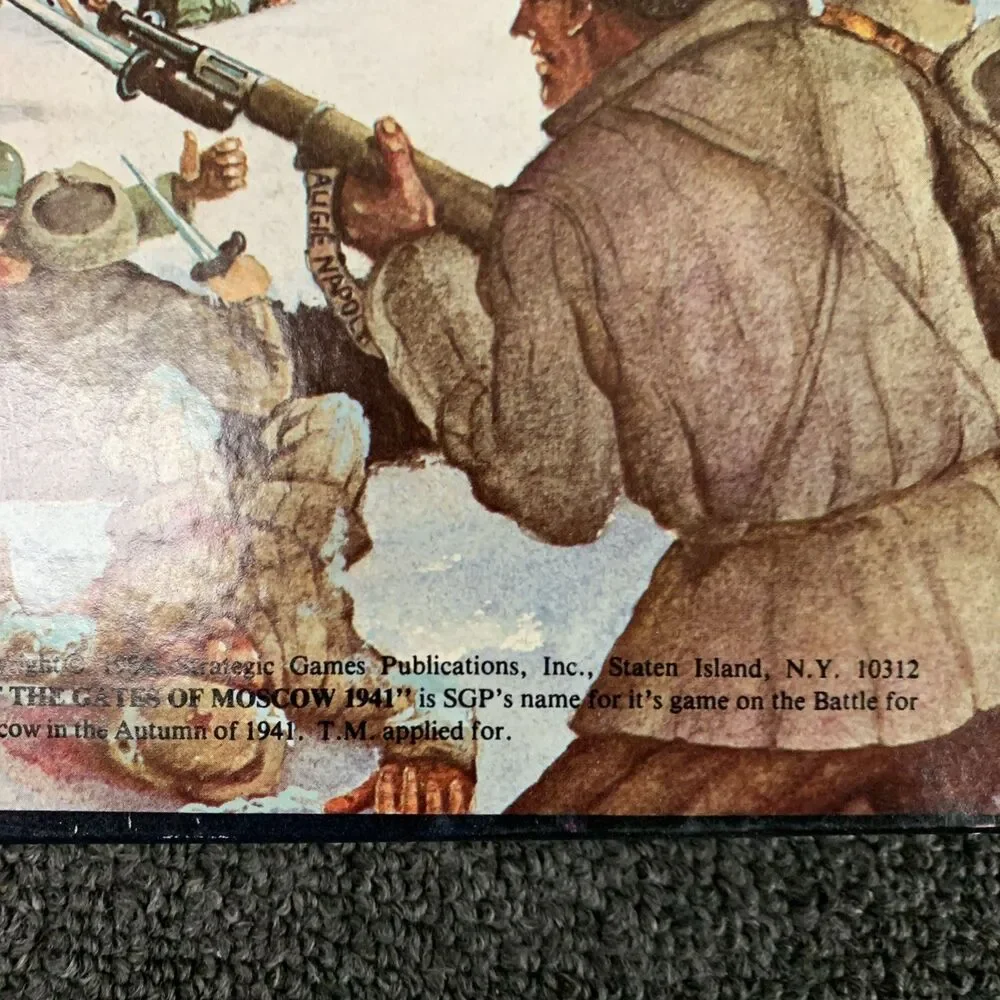 AT THE GATES OF MOSCOW 1941 BY SGP VINTAGE APPLE II COMPUTER GAME